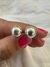 Aros bolita acero blanco - comprar online