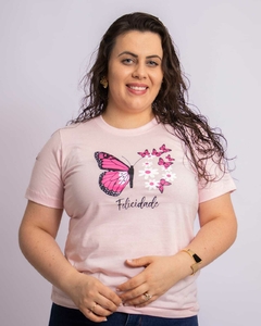 T-Shirt Felicidade Borboleta - comprar online