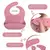 Talheres bebê silicone - kit Talheres Infantil Com Ventosa Canudo Colher - loja online