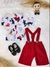 Conjunto Meninos do Mickey Mouse Com Short Susp.e Camisa (1309VM) - Plataforma Baby
