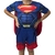 Fantasia Infantil Azul e Vermelha - Temática Superman - Acompanha a Máscara de E.V.A. (1070AZ)