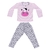 Pijama Longo Infantil Menina - Cor:Rosa/Vaquinha;Tamanho:G (LBR10134SKU145772)