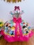 Vestido Infantil Junino Luxo Xadrez Colorido Festa São João - Menina (0112CL) - Plataforma Baby