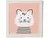 Quadro Decorativo Infantil Gato 24x24cm