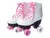 Patins 4 Rodas Infantil Fun F0010-3 Branco e Rosa - comprar online