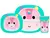 Kit Refeição Infantil Buba Zoo Unicórnio 3 Peças Rosa