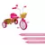 Triciclo Infantil Nathor Princesas Rosa em Alumínio - comprar online