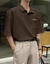DAZY Camisa Estilo Polo De Manga Corta Con Bolsillo
