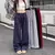 Essere- Pantalones deportivos de pierna ancha con cordón en la cintura