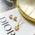 Conjunto Coração Zircônia Folheado a Ouro 18k