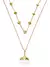 Colar Duplo Folheado a Ouro 18k e Prata Com Pingente Calda De Sereia - Ouro