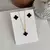 Conjunto Trevo Resinado Black Dourado