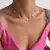 Choker Corações Prata