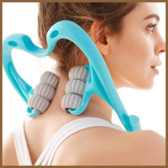 Massageador Cervical de 6 Rolos