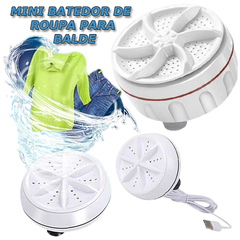 Mini Maquina Lava Roupa Rotativa Portátil p/ Balde na internet