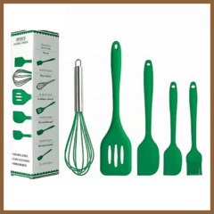 Kit de 5 Utensílios de Cozinha - Cores Sortidas - Design Resistente e Moderno - comprar online