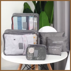 Kit - 6 Necessaire Organizador De Mala De Bagagem Viagem