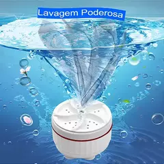 Mini Maquina Lava Roupa Rotativa Portátil p/ Balde na internet