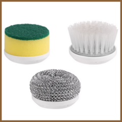 Kit 3 Cabeças Substituíveis para Escova Elétrica 360°