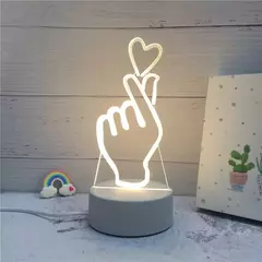 Candeiro de mesa LED 3D Criativo