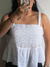 Blusa campesina blanca - comprar en línea