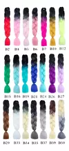 Extensiones Jumbo Braid Kanekalón Térmico Combinado