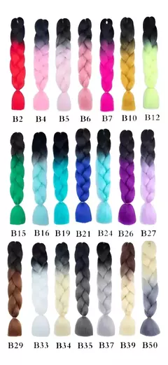 Extensiones Jumbo Braid Kanekalón Térmico Combinado