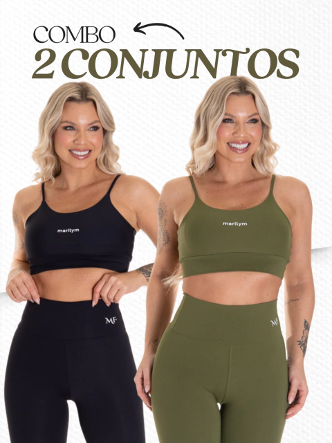Kit 2 Conjuntos - Legging e Top