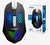 Mouse Gamer Óptico Usb Ultraleve Colmeia Com Led Rgb Ms-c33