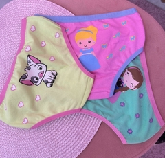 CALCINHA INFANTIL COM 4 UNIDADES SORTIDAS - comprar online