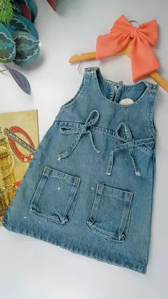 Vestido Jeans laço