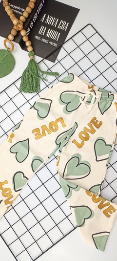 Conjunto moletom Love na internet