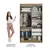 Guarda Roupa Solteiro Tokio 2 Portas de Correr 2 Gavetas - GG Móveis & Decoração