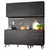Armário de Cozinha Compacta 180cm Preto Reims 80 - comprar online