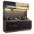 Armário de Cozinha Compacta 200cm Rustic Preto Lux 01 - comprar online