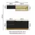 Armário de Cozinha Compacta 200cm Rustic Preto Lux 01 na internet
