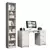 Escrivaninha Alaska Estante Livreiro 6906 - comprar online