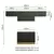 Armário de Cozinha Compacta 280cm Rustic Preto Agata 02 - GG Móveis & Decoração