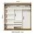 Guarda Roupa Casal Austin 4 Portas de Correr 3 Gavetas - loja online