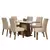 Conjunto Sala de Jantar Patricia Mesa Tampo de Vidro com 6 Cadeiras - comprar online