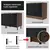 Armário de Cozinha Compacta 200cm Rustic Preto Lux 01 - GG Móveis & Decoração