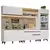 Armário de Cozinha Completa 310cm Branco Reims 02 - comprar online