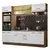 Armário de Cozinha Completa 270cm Rustic Branco Agata 03 - comprar online