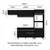 Armário de Cozinha Completa 260cm Preto Reims 08 - GG Móveis & Decoração
