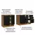 Kit com 2 Balcões de Cozinha Lux 4 Portas 3 Gavetas Sem Tampo e Pia - loja online