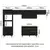 Armário de Cozinha Completa 330cm Preto Reims 01 - GG Móveis & Decoração