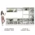 Armário de Cozinha Completa 100% MDF 300cm Branco Smart 02 na internet