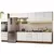 Armário de Cozinha Completa 400cm Rustic Branco Veludo Lux da Thauane - comprar online