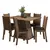 Conjunto Sala de Jantar Mesa Tampo de Madeira 6 Cadeiras Rustic Crema Preto - comprar online