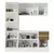 Armário de Cozinha Compacta 100% MDF 170cm Branco Smart 01 na internet